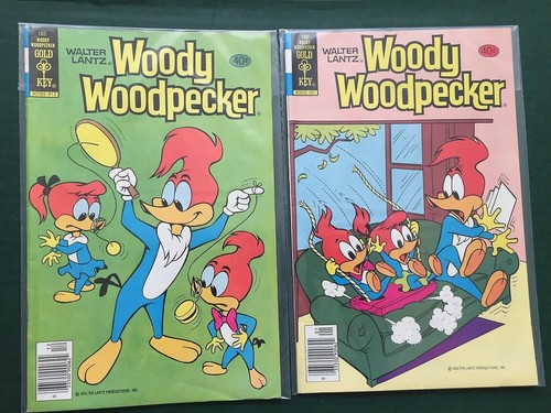 Cómics Woody Woodpecker 163 182 183 185 186 (Walter Lantz, Gold Key) 1978-1979 - Imagen 3 de 3