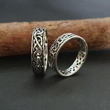 Keltischer Knoten Ring Silber 925  Freundschaftsring Wikinger