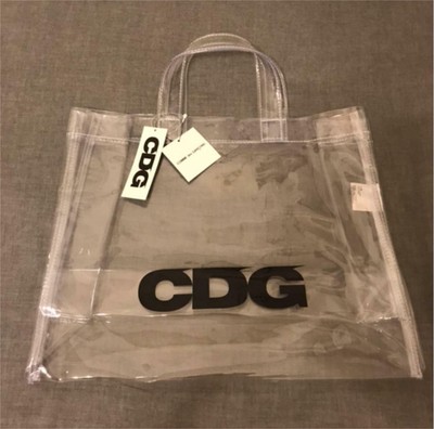 comme des garcons tote plastic