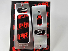 Fits 87-93 Mustang Billet Window Switch Plates Convertible Satin Stang Fits 87-93 Mustang Billet Window Switch Plates Convertible Satin Stang