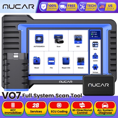 MUCAR Scanner VO7 Auto Full Diagnostic Bidirectional Scan K-ey Pr0gramming Tool 