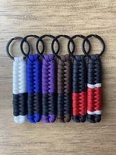 Jiu Jitsu Belt Rank Keychain. Professor Black Belt 3.5”