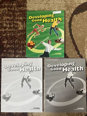 A Beka 4th grade Developing Good Health Set - Textbook, Tests Quiz, Answer Key
