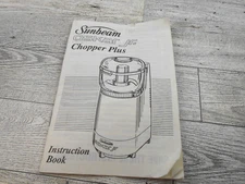 Sunbeam Oskar JR 14131 Chopper Plus Owners Manual Mini Food Processor