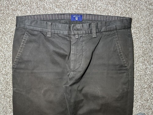 GANT Men’s Pants SLIM COMFORT CHINO Solid Brown Basic FF Size 29/28” in - Picture 6 of 20