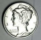 Photo of a 1940-D Mercury Dime from an eBay listing that sold on Jul 18, 2026