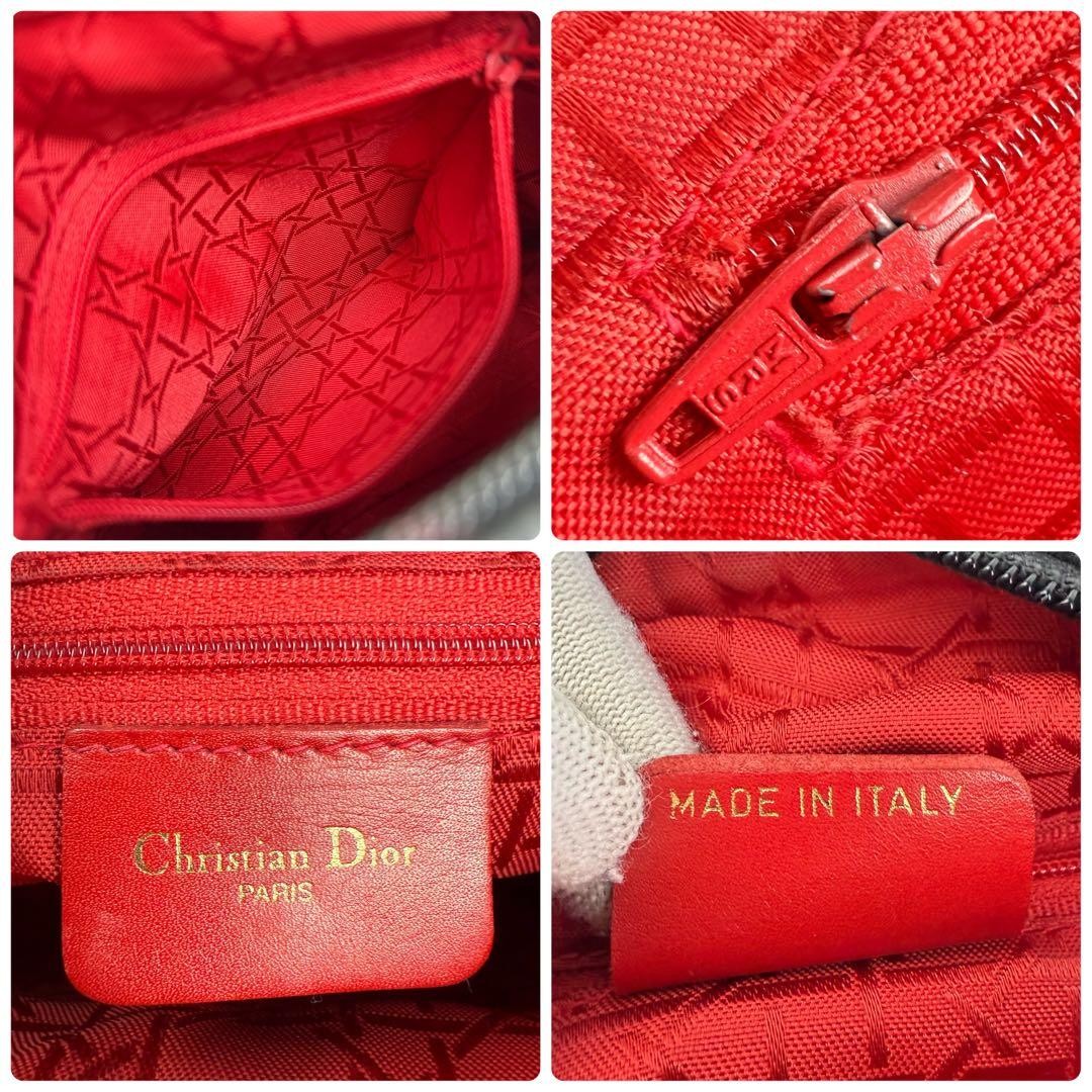 Christian Dior Cannage Shoulder Bag Black Canvas  Authentic thumbnail 19