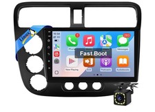 Double Din 9?Car Stereo for HondaCivic 2001-2005WirelessCarplay SWC BackupCamera