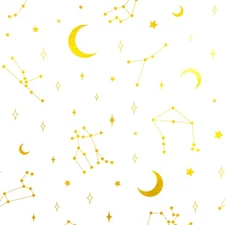 50 Sheets Large Size Gold Galaxy Tissue Paper Bulk,20" x 28",White with Gold ...