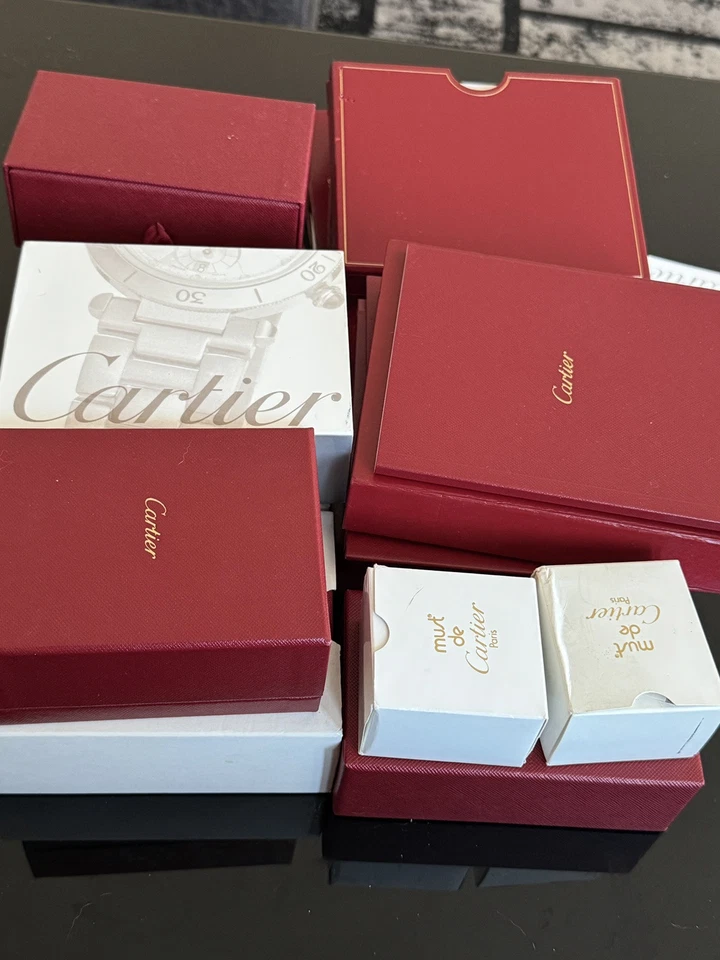 LOT OF CARTIER WATCH Booklet Cleaners Ring Boxes all kinds - Image 2 of 4