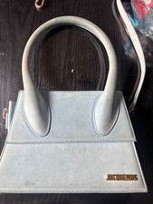 Jacquemus Le Grand Chiquito Pink Top Handle Bag Logo Accent Gold Hardware