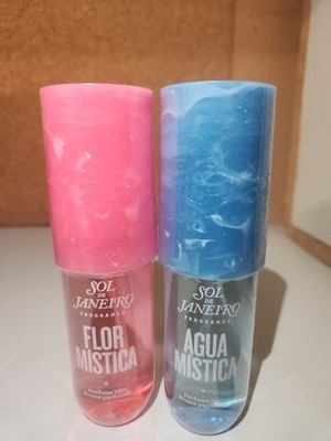 2pk Sol de Janeiro Perfume Mists * Flor Mistica & Agua Mistica * 3oz/90 ML each 