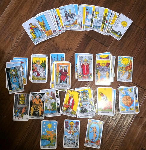 Tarot Cards 2 Rider Waite Divination Tarot Decks, 1 Deck Missing a Few Cards - 第 2/7 張圖片
