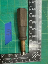 Vintage 6.5'' Long Wright 518 B Wooden Handle Flathead Screwdriver Old Hand Tool