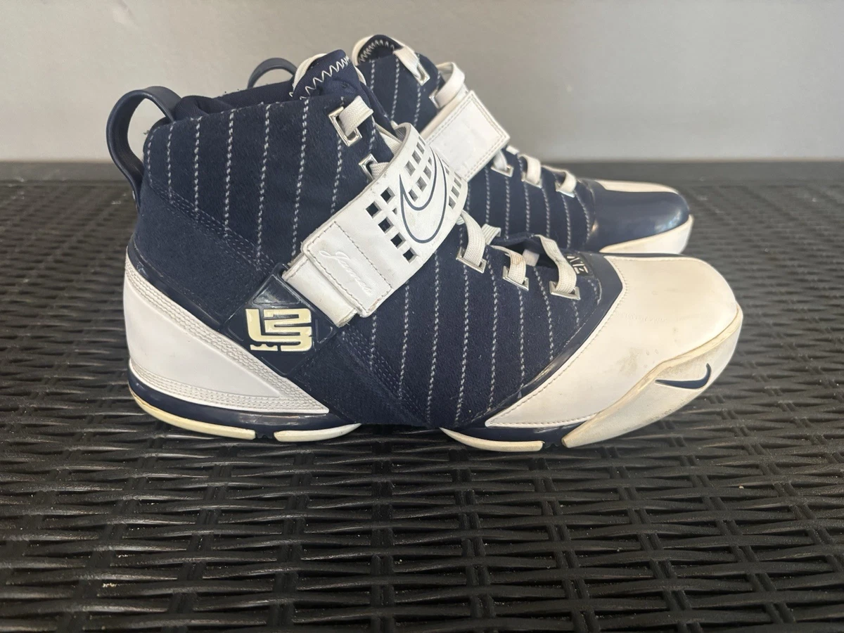 Nike Zoom LeBron 5 White Midnight Navy | eBay