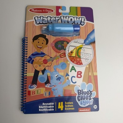 Melissa & Doug Blue s Clues & You Water Wow Alphabet Reusable Activity Book New