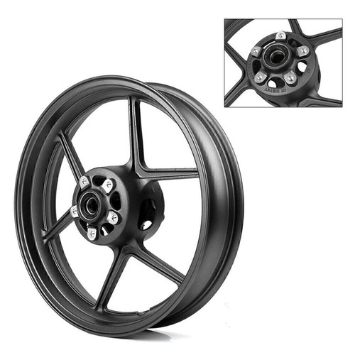 Motor Steel Front Wheel Rim For Kawasaki Ninja ZX10R ZX6R 2006 2007 08-10 Black - Picture 2 of 11