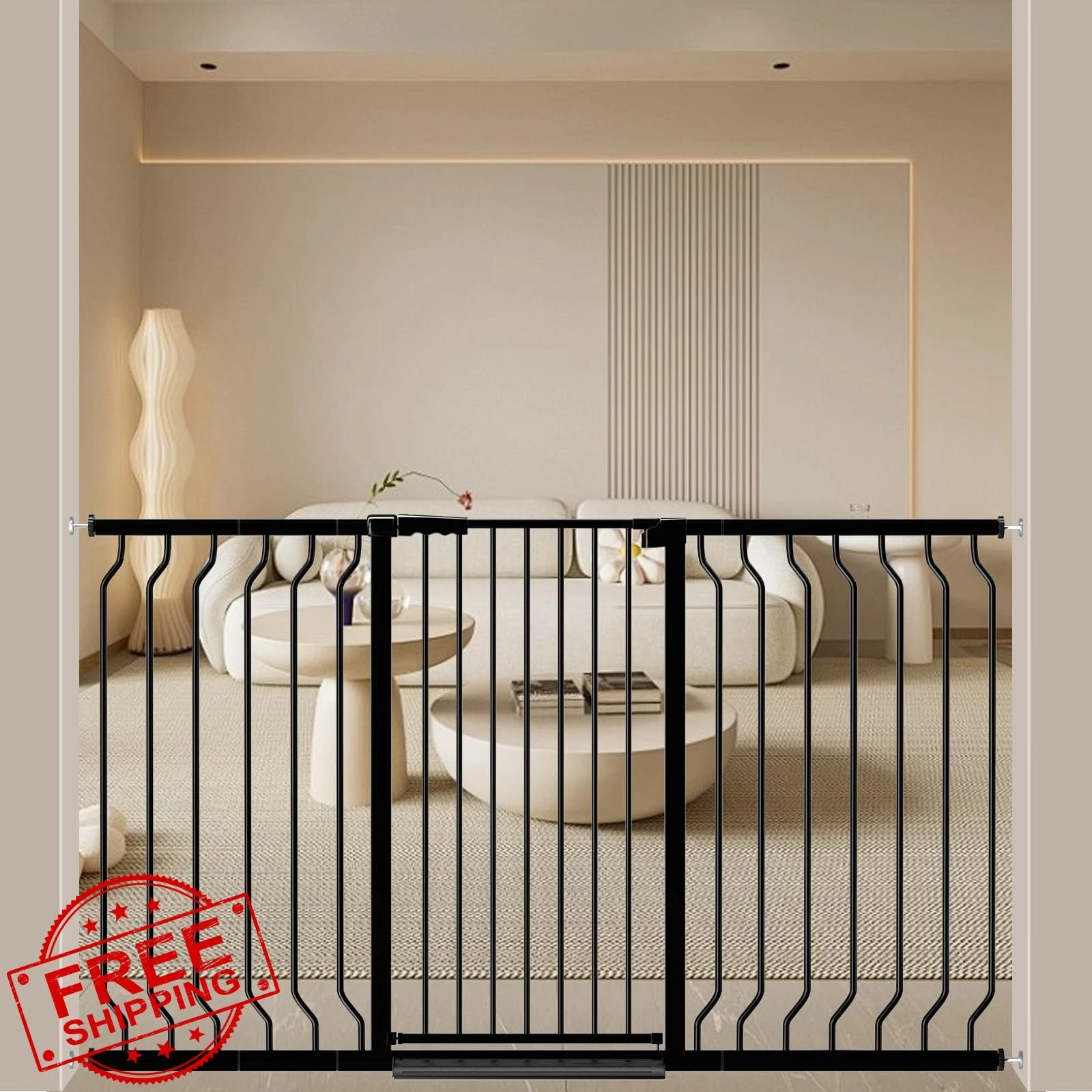 ALLAIBB Baby Gate Black 29.92-62.60"