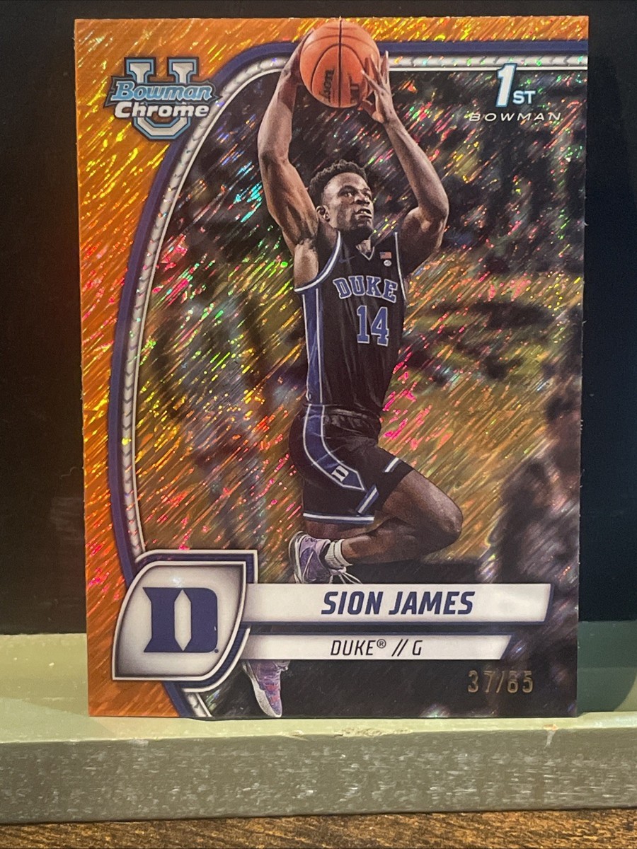 2024-25 Bowman U Chrome #63 Sion James Orange Shimmer Refractor