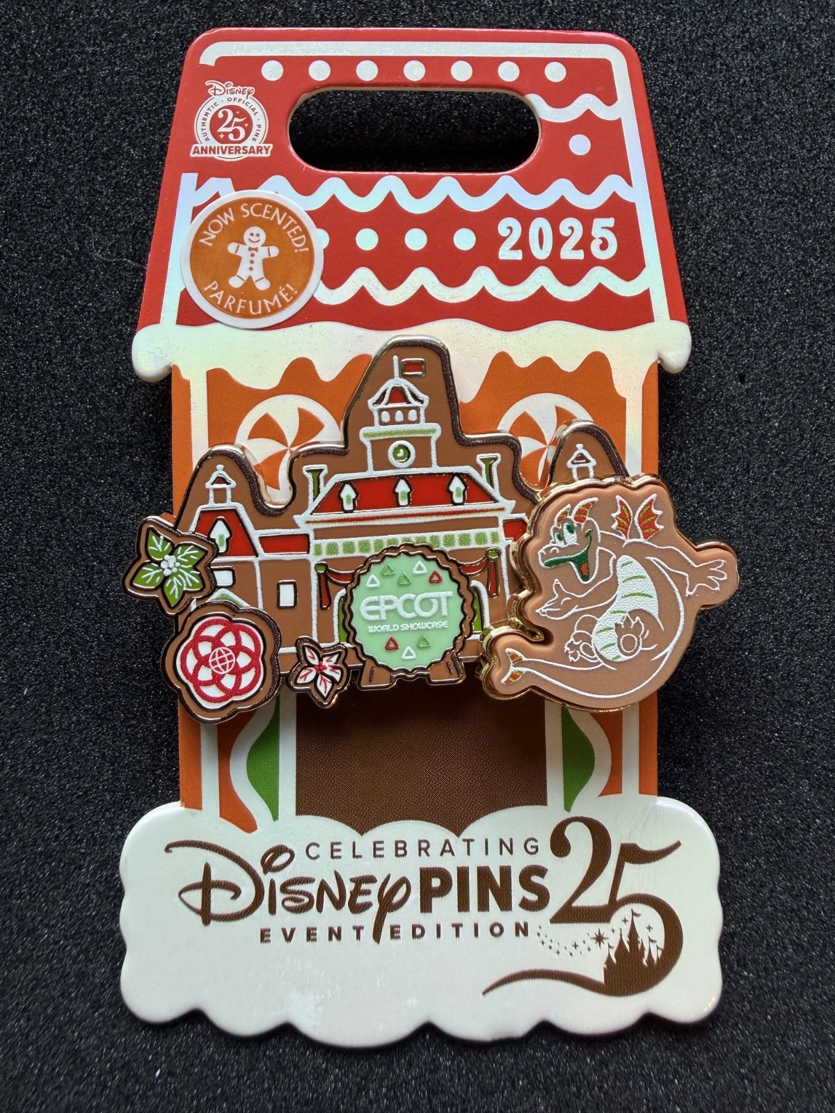 2025 Disney Parks Epcot Christmas Gingerbread Holiday Figment LE 3500 Pin