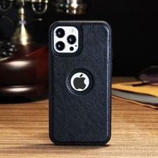 2021 Genuine Luxury Leather Back Case Cover for Iphone 13 12 11 Pro Max XR X