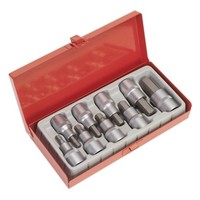 "Sealey Sechskant-Bit-Set 9-Teilig 1/2\"Sq Antrieb AK620"