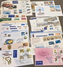 Australian Barbados First Day Covers Stamps FDC Job Lot 80s 