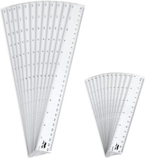 - Plastic Rulers, 24 Pcs, 6 Inch  12 Inch, Easy-To-Read Markings, Scratch-Resis