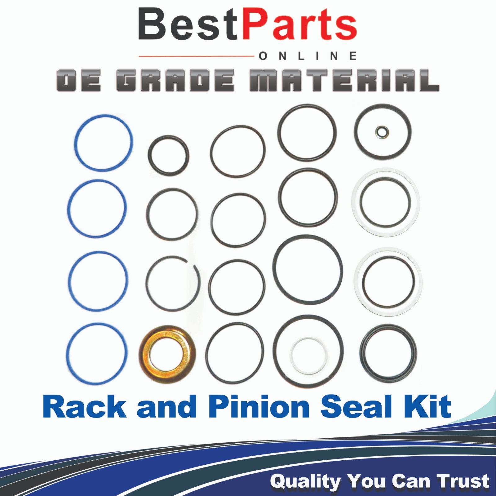 Steering Rack & Pinion Seal Kit for Jaguar XJ6 1988-1994 Except ZF Style