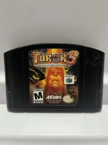 Turok 3 Shadow of Oblivion Nintendo 64 N64 Cartridge Only Authentic - Tested
