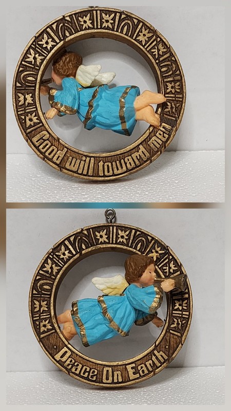 Hallmark "1977 Angel" Peace on Earth Angel Good will toward men