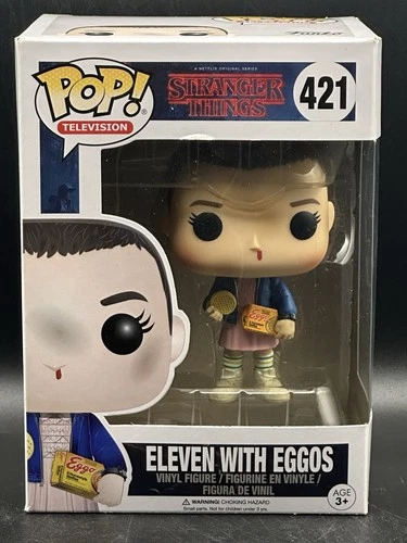 Funko Pop Stranger Things Eleven with Eggos #421 Walmart EXCLUSIVE W/Protector