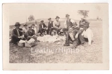 Picnic Time At The Park Victorian People VTG Photo 1900s Snapshot V6774