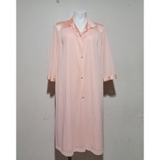 Vintage Vanity Fair Sleep SET Slip Robe Blush Pink Medium Made in USA Dupoint