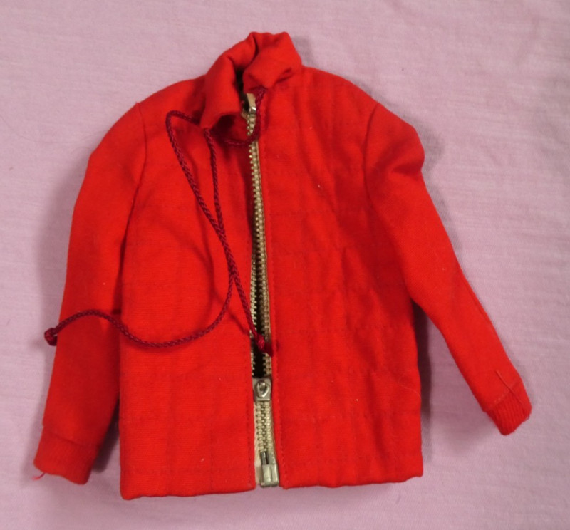 Vintage Ken Clothes - Vintage Ken 798 Ski Champion Red Jacket