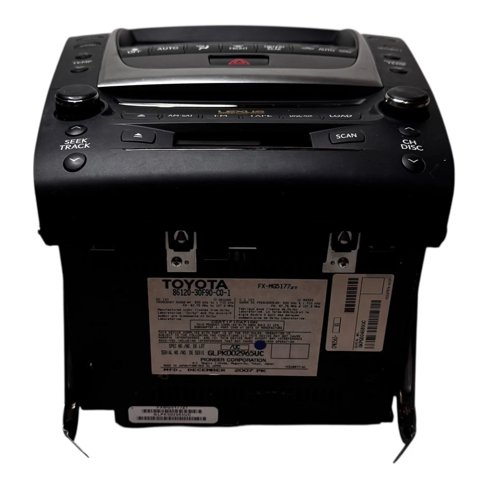 🥇2010-2011 LEXUS GS350 GS430 RADIO NAVEGACIÓN GPS PANTALLA CD OEM Foto 3 de 4