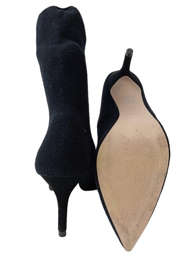 ZARA BASIC Stivale con tacco Donna Stivale alto Taglia IT 39 nero - Foto 2 di 5