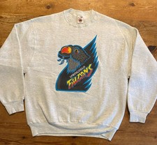 Vntg 1994 AHL Springfield Falcons Hockey Logo Crewneck Sweatshirt SZ Large