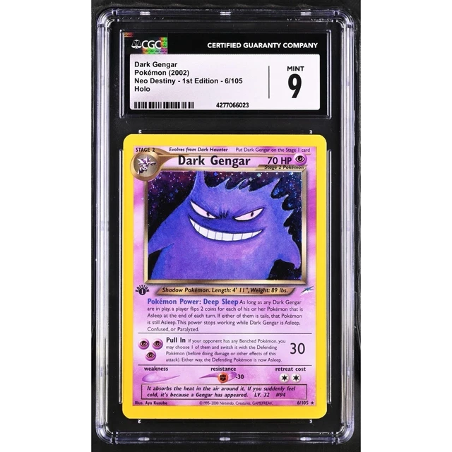 Dark Gengar 6/105 Neo Destiny Holo 1st Edition CGC 9