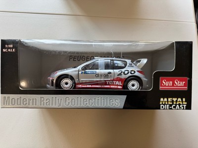 Sun Star 1:18 Diecast Peugeot 206 WRC Brand New In Box