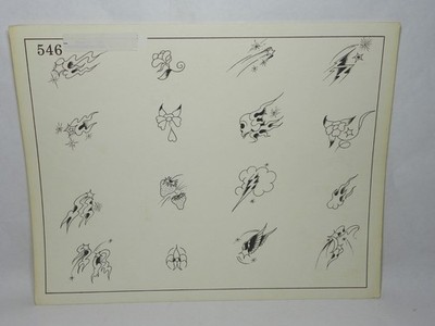 Vintage 1980 Spaulding and Rogers #546 small tattoos. Great condition.