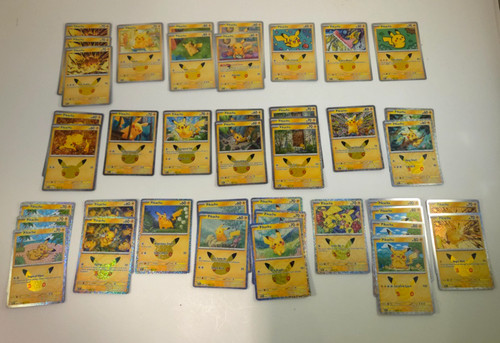 Pokemon 30th Anniversary Celebration Lot of 41 Pikachu Cards with