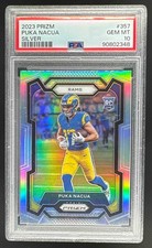 90802348 Puka Nacua 2023 Panini Prizm #357 Silver Rookie RC PSA 10