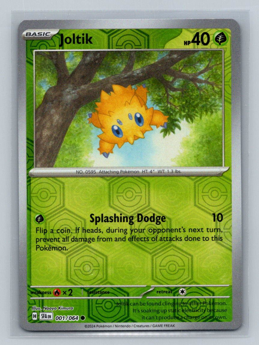 Pokemon Joltik SV: Shrouded Fable 001/064 Light Play LP Reverse Holo