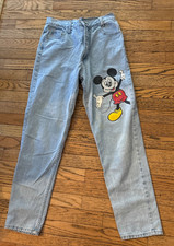 DISNEY Unlimited Jerry Leigh VTG.Jeans-Ladies 9 Mickey Mouse-Light Wash