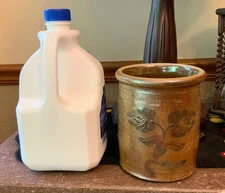 CROCKER & SPRINGER POTTERY Straight Sided Crock Salt Glazed