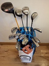 Full Set Ping i3 Irons Regripped, With Brand New Ping Cart Bag