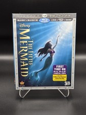 The Little Mermaid (3D 2D Blu-ray/DVD, 2013, 3-Disc Set, Diamond Edition) - NEW