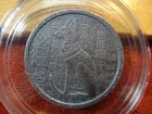 Egyptian Cat One Half 1/2 Oz .999 Antiqued Silver Bullion Round - No Reserve