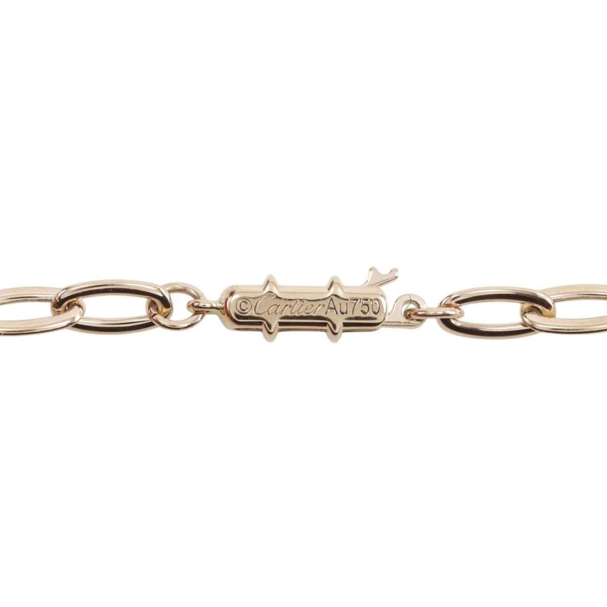 CARTIER Juste un Clou Pave Necklace N7413500 K18 Pink Gold/diamond 16.3g u... View 5